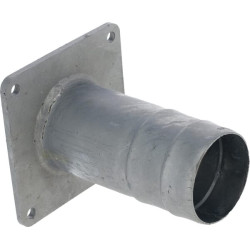 Kvadratinis flanšas su 4" žarnos antgaliu, cinkuotas 4304000Z