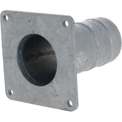 Kvadratinis flanšas su 4" žarnos antgaliu, cinkuotas 4304000Z