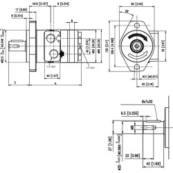 Hidraulinis variklis BG315 B.P. 2601DF