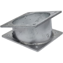 Alkūnė 17° + 2 flanšai 8" 8303017