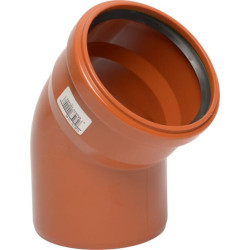 PVC alkūnė 160 mm x 45° 16151160045