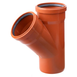 Y formos jungtis PVC 110/110 mm x 45° 16152110110045
