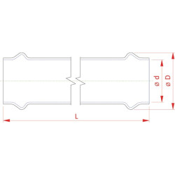 Remonto įvorė PVC 200 mm PN10 7200550