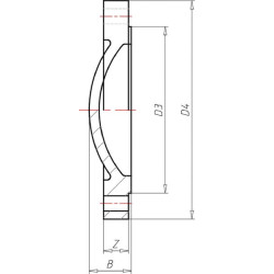 PVC flanšas su akligatviu 160 mm 7160461