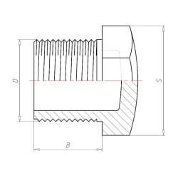 Kamštis 3/4" V345045
