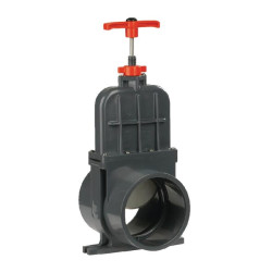 PVC sklendės vožtuvas D110mm trumpas 1300110V