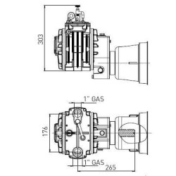 Vakuuminio siurblio hidraulinė pavara BP MEC1000H