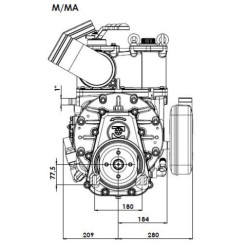 Vakuuminio siurblio skriemulys 18620 l/min su automatiniu tepimu ir balastu B.P. KPSB670PRA100