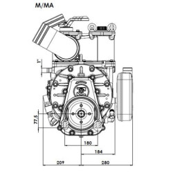 Vakuuminis siurblys, tiesioginės pavaros, prieš laikrodžio rodyklę, 18620 l/min., su automatiniu tepimu ir balastu, B.P. KPSB670