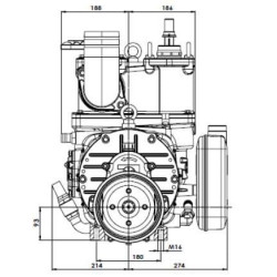 Vakuuminis siurblys 540 aps./min. 13520 l/min. su automatiniu tepimu ir balastu B.P. KPSB490MA100