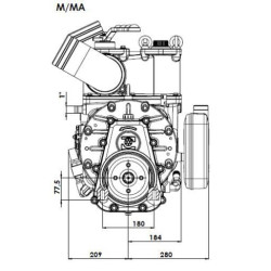 Vakuuminis siurblys 540 aps./min. 18620 l/min. su automatiniu tepimu ir balastu B.P. KPSB670MA100