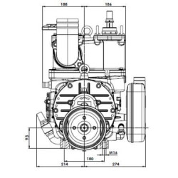 Vakuuminis siurblys, tiesioginės pavaros, 13520 l/min., su automatiniu tepimu ir balastu, B.P. KPSB490DLA100