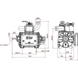 Vakuuminio siurblio skriemulio pavara AL CW D100 LL B.P. BALLAST16500P