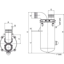Sifonas 5000–10 000 aps./min. B.P. 213D