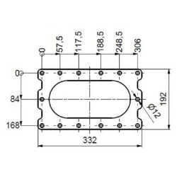 Rotacinis kumštelinis siurblys FX116-240S + rėmas APK0000109