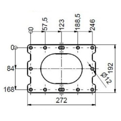 Rotacinis kumštelinis siurblys R116-180S + rėmas APK0000186