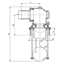 Perpildymo vožtuvas ø 80 0080025