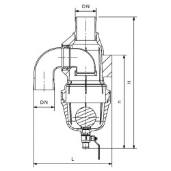 Cisternos uždarymo vožtuvas – Sifonas 60, RIV337 Ocean 5377RIV3376000