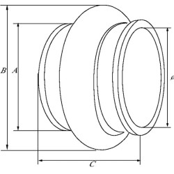 Guminė jungtis 250 mm 0025000