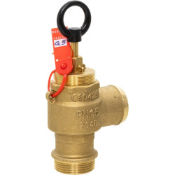 OPALE spyruoklinis apsauginis vožtuvas - 0,5 baro komplektas ir sandarus dydis 1 1/4" RIV089025005008