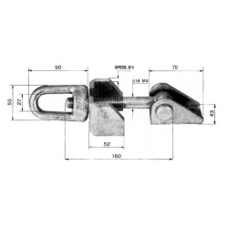 Bako dangtelio tvirtinimo mazgas 0007300