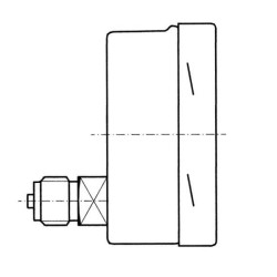 Dujų slėgio matuoklis D100 0-100m MA100010063250