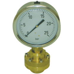 Manometras 3/4" Ø100 25 bar 0007211