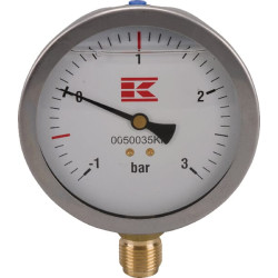 Manometras 1/2 colio 100 mm, užpildytas glicerinu 0050035KR