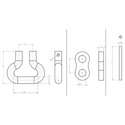 Grandinės jungtis 14x50 VE145018