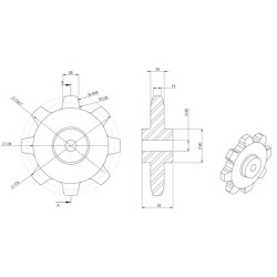Žvaigždutė 57 - 8 dantų SG578
