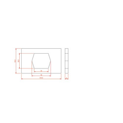 Plokštelė 4" x 2 1/2" 68624N