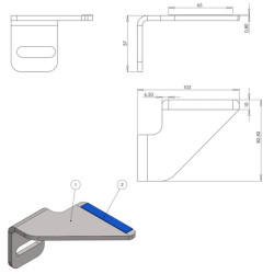 Grandiklis prispaudimo voleliui Expert Line 23246300KR
