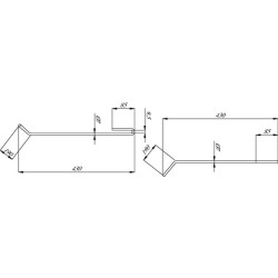 Ilgas kairysis akėčių pirštas, skirtas „Amazone 3751300N“