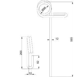 Akėčių virbas 12 mm Wiberg 11770Z