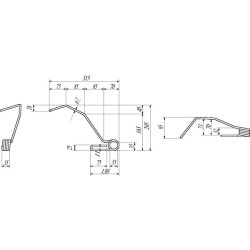 Akėčių dantis RH Lemken 3537038