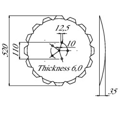 20 colių diskas „Accord AC353952“