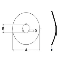 Vėžių žymeklio diskas 300 mm MD302
