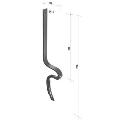 Vėžių purentuvas 770x40x10 CP1000