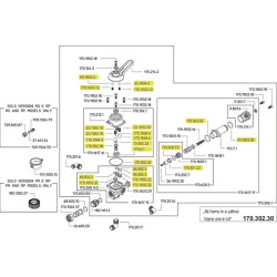 Tarpiklių rinkinys, skirtas 1702068 (M170) 17030230