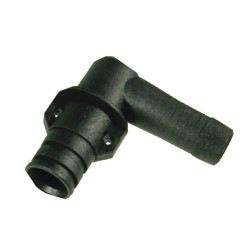 Įspaudžiamas žarnos antgalis 90°x3/4" 28030033