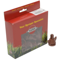 Trąšų purkštukų rinkinys „Quintastream 05“, rudas plastikinis, 12 vnt., „Hardi“ 75080500