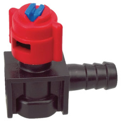 Purkštuko laikiklis, 1 krypties, 1 žarnos antgalis, RAU sistema, su apkaba 65004046080502