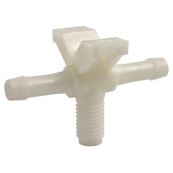 Antgalio laikiklis, 1 krypties, 2 žarnos antgaliai, seno tipo 65004036060260