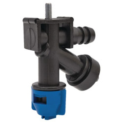 Purkštuko laikiklis, pilnas, 1 krypties, 1 žarnos antgalis su apsaugos nuo lašėjimo vožtuvu 62904027046001