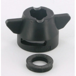 Hardi antgalio dangtelis, baltas, 8 mm, 0900785600401