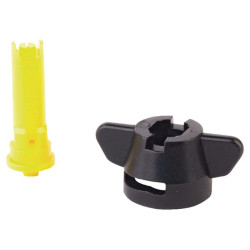 Oro įpurškimo antgalių rinkinys INJET 110° 02 geltonas plastikinis, 12 vnt. Hardi 75078000