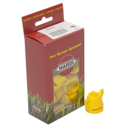 Plokščiųjų vėduoklinių antgalių rinkinys LD 110° 02 geltonas sintalas, 12 vnt. Hardi 755710AKY