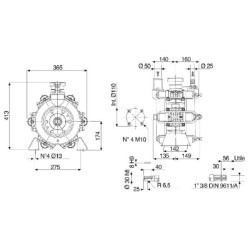 Stūmoklinis diafragminis siurblys BP 280K 61110001