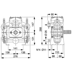 BP 60K Ø30 mm stūmoklinis membraninis siurblys 6101100200