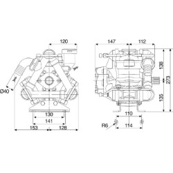 BP 125K stūmoklinis membraninis siurblys 61000001